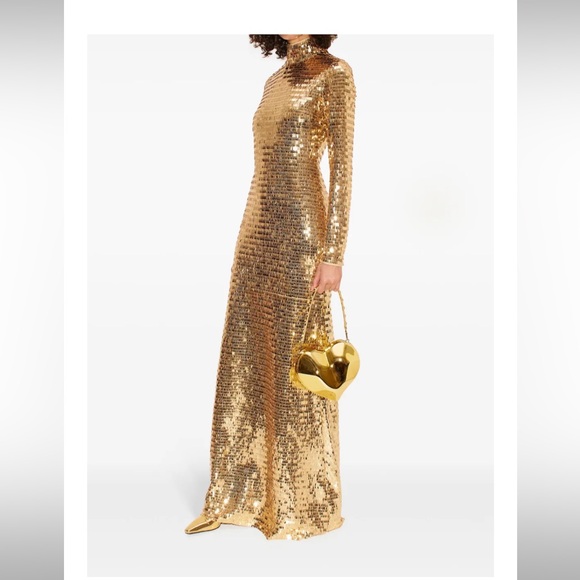 Simon Miller Dresses & Skirts - Simon Miller Gold Sequin Long Sleeve Gown dress BNWT